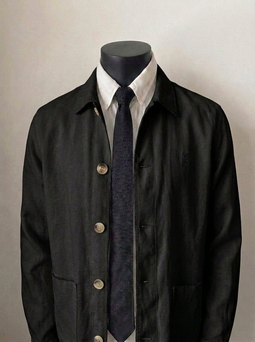 Ralph Lauren Linen/Remi Overshirt, Black