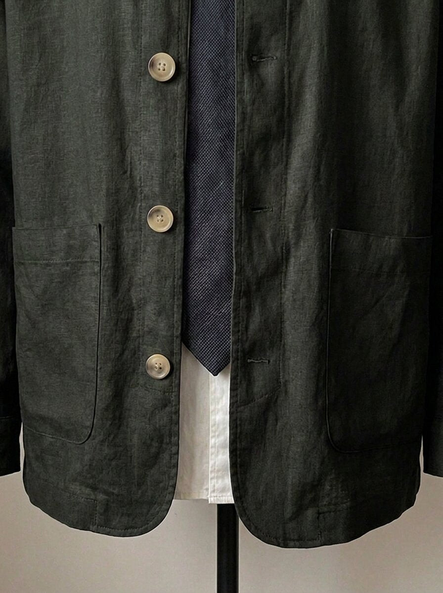 Ralph Lauren Linen/Remi Overshirt, Black
