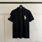 Ralph Lauren Big Pony Pique Polo, Black