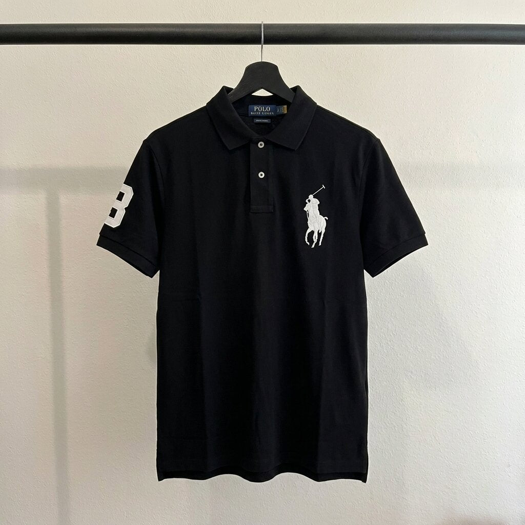 Ralph Lauren Big Pony Pique Polo, Black