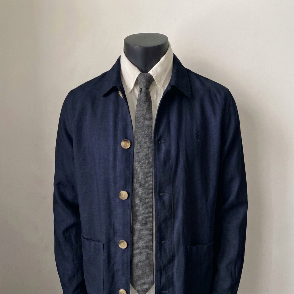 Ralph Lauren Linen/Remi Overshirt, Navy