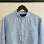 Ralph Lauren Linen/Remi Half Button Shirt, Sky