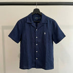 Ralph Lauren Linen/Remi Cuban Shirt, Navy
