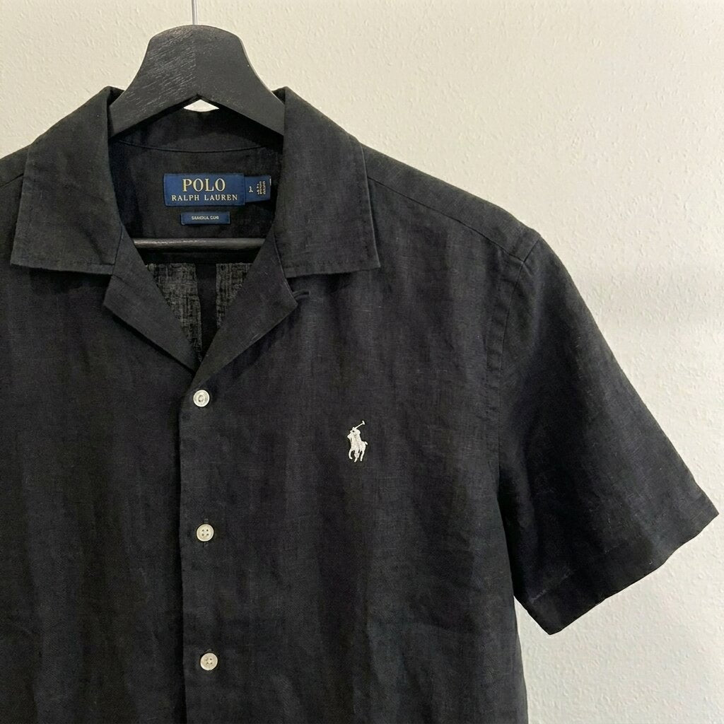 Ralph Lauren Linen/Remi Cuban Shirt, Black