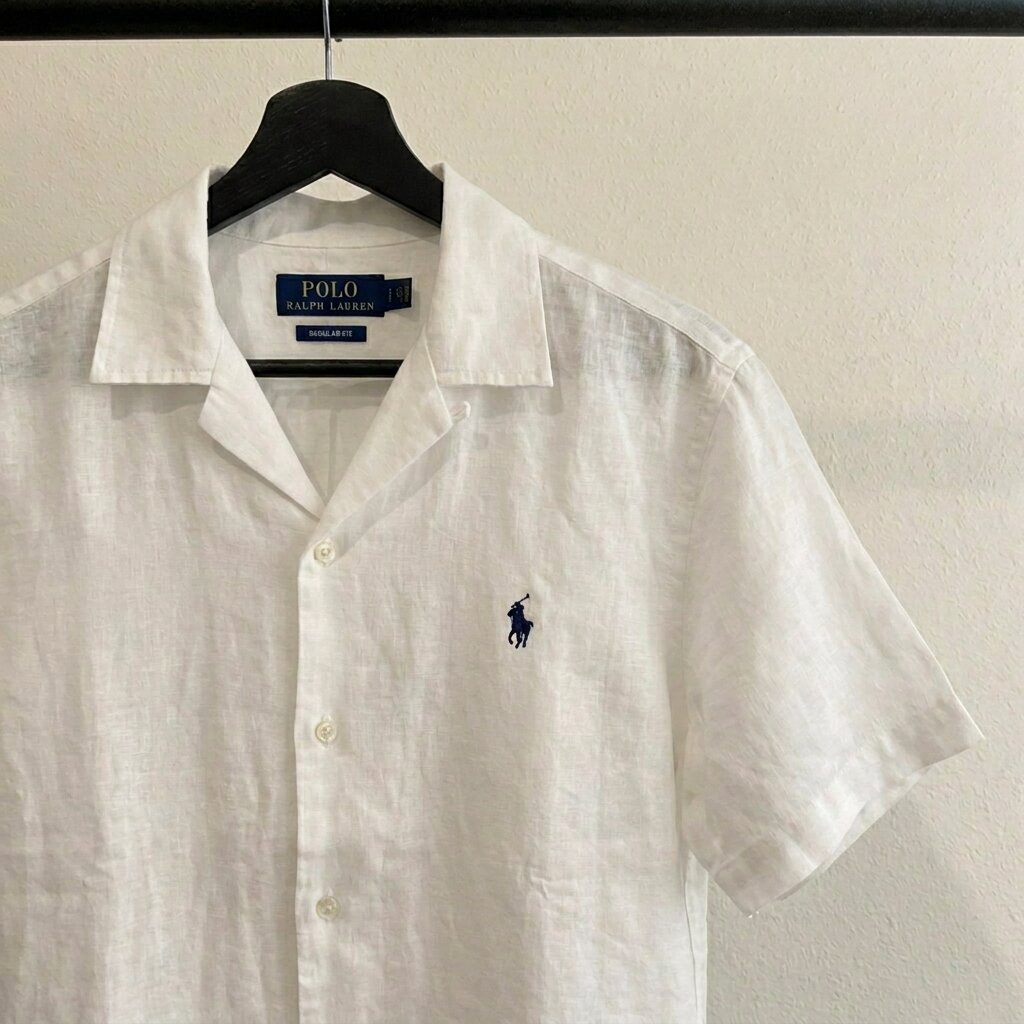 Ralph Lauren Linen/Remi Cuban Shirt, White