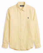Ralph Lauren 100% French Linen Vintage Shirt, Yellow
