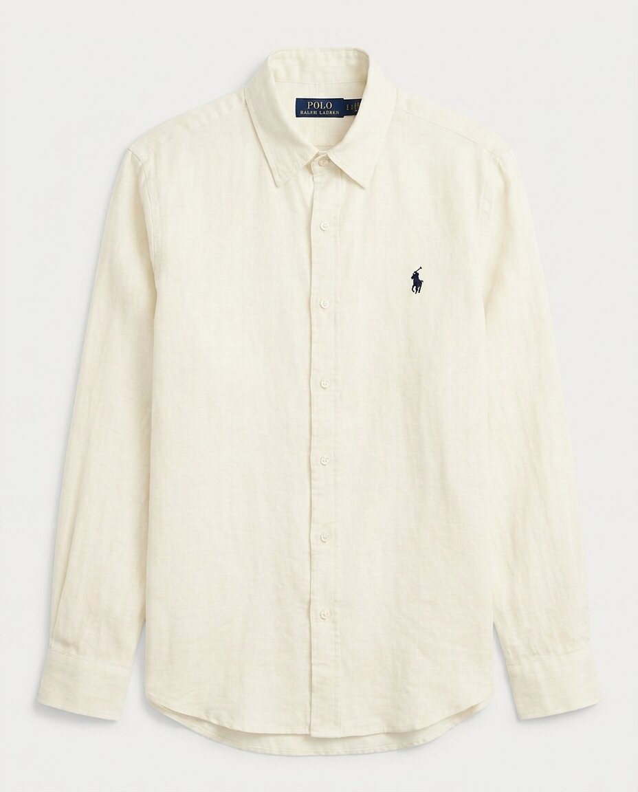 Ralph Lauren 100% French Linen Vintage Shirt, Off White