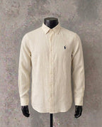 Ralph Lauren 100% French Linen Vintage Shirt, Off White