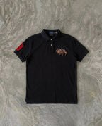 Ralph Lauren Triple Pony Pique Polo, Black