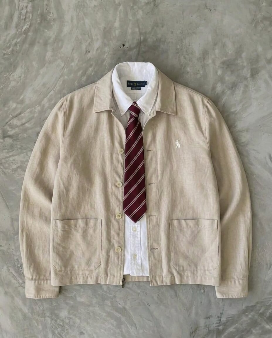 Ralph Lauren Linen/Remi Overshirt, Beige