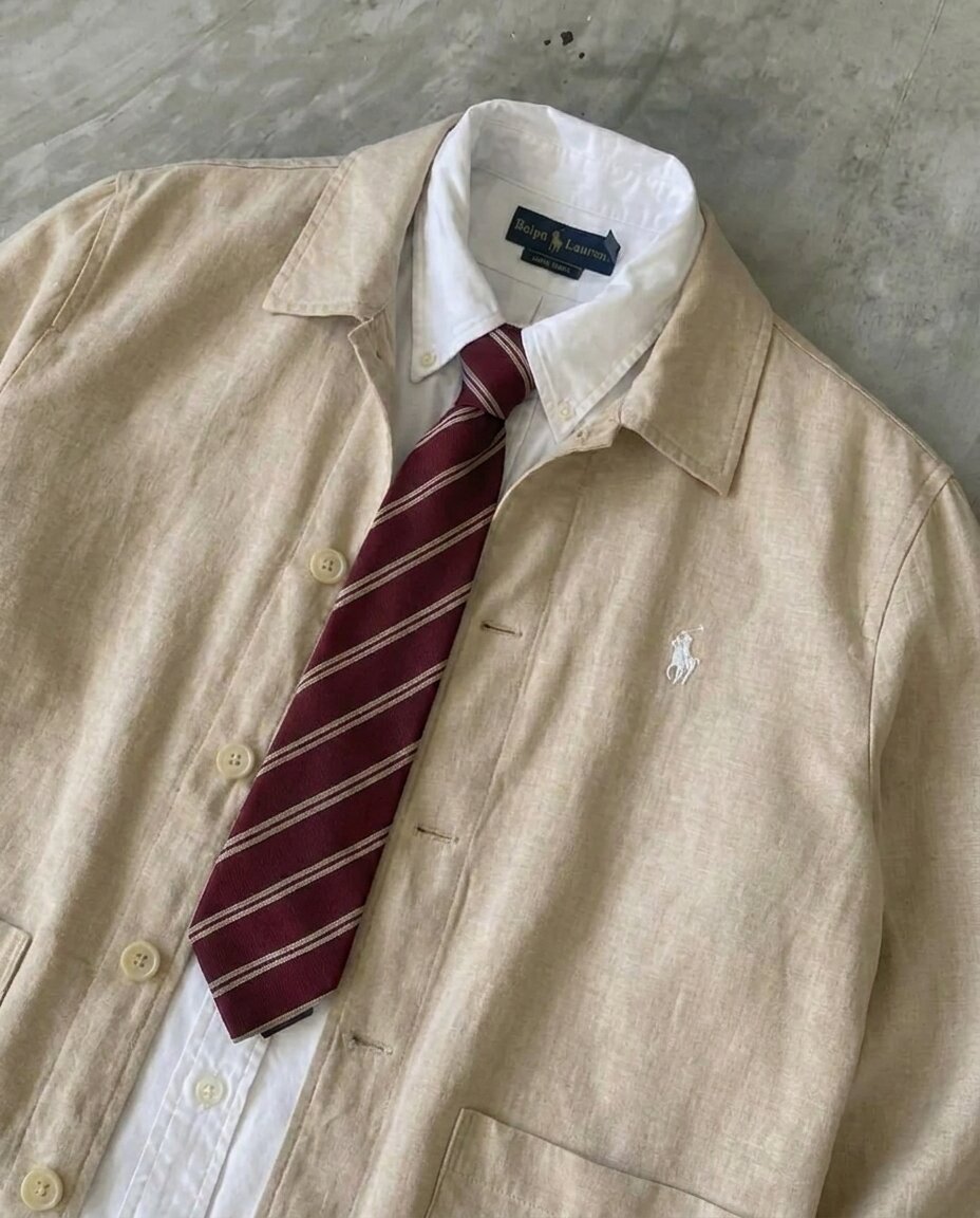 Ralph Lauren Linen/Remi Overshirt, Beige