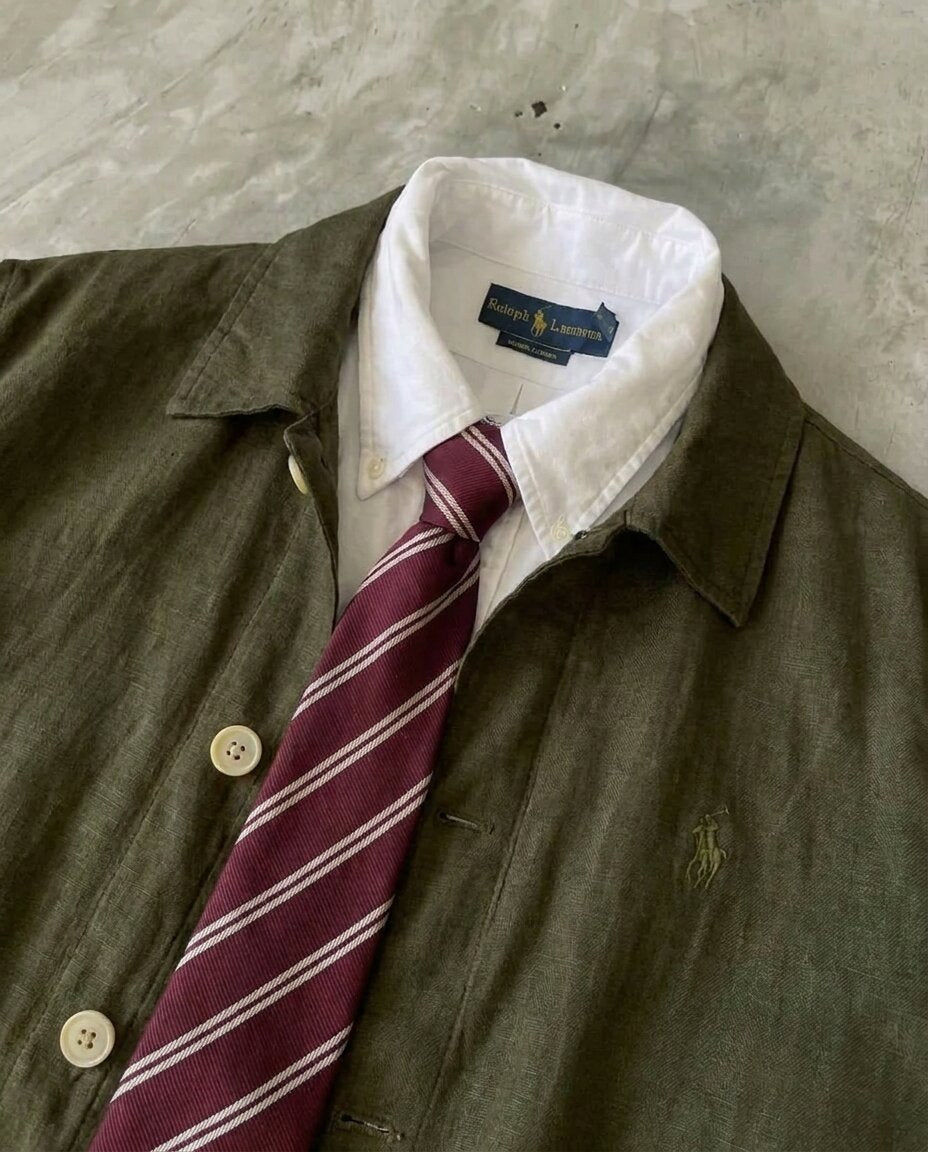 Ralph Lauren Linen/Remi Overshirt, Olive