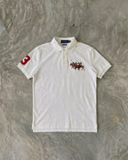 Ralph Lauren Triple Pony Pique Polo, White