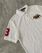 Ralph Lauren Triple Pony Pique Polo, White