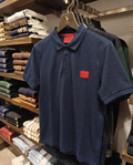 Hugo Boss Square Badge Logo Pique Polo, Navy