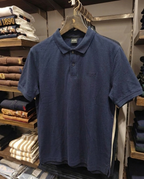 Hugo Boss Rubber Patch Logo Pique Polo, Navy