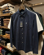 Ralph Lauren Stretch Cotton Formal Shirt, Navy