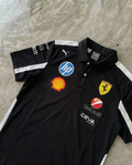 Ferrari Pique Blend Sports Polo, Black