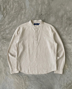 Ralph Lauren Linen/Remi Half Button Shirt, Beige