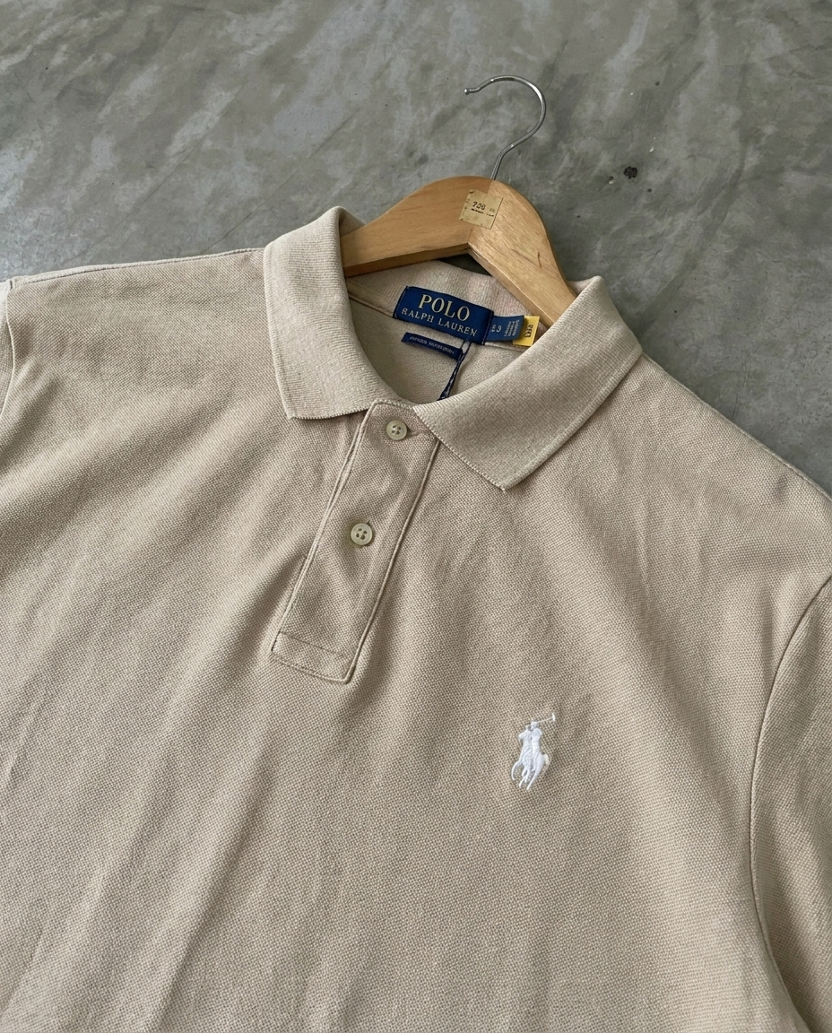 Ralph Lauren Classic Pique Polo, Beige