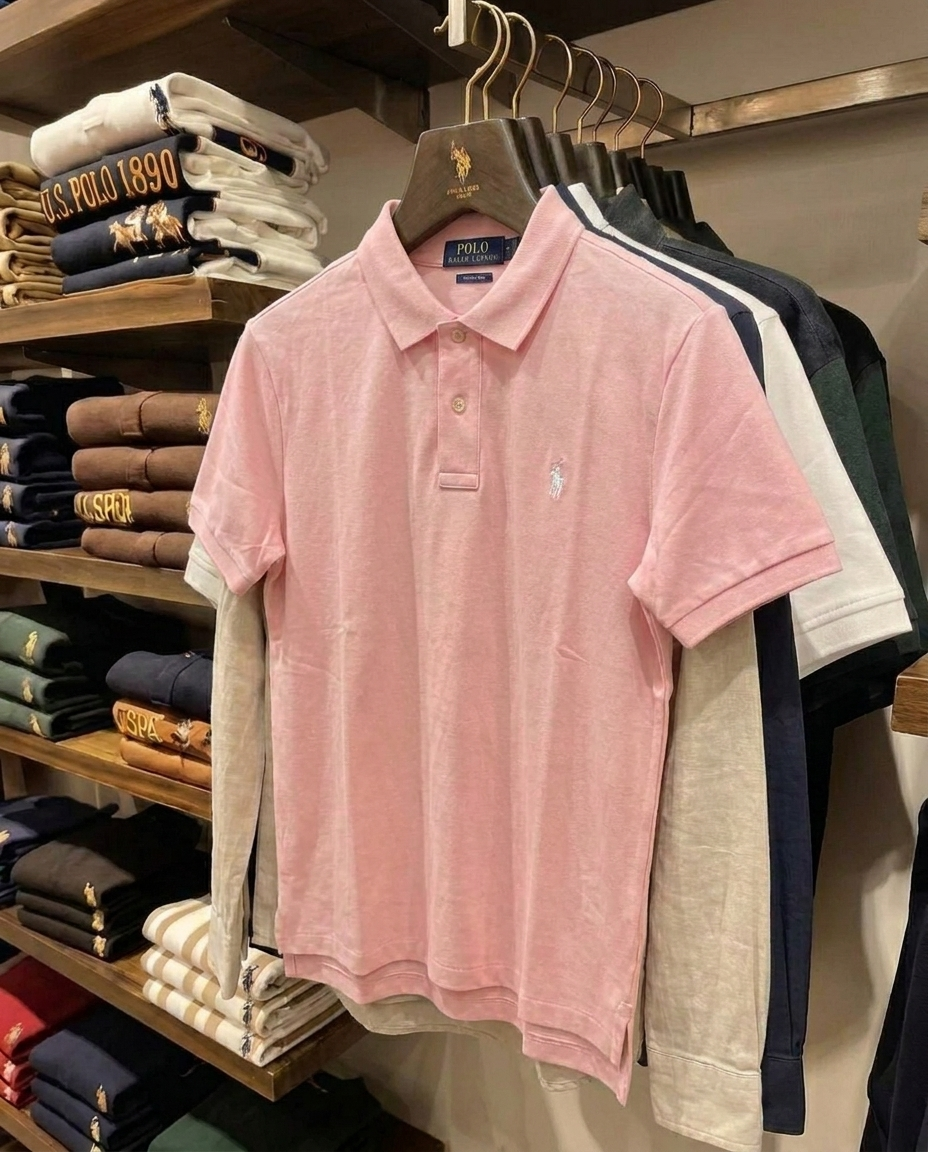 Ralph Lauren Classic Pique Polo, Pink