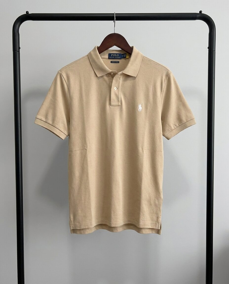 Ralph Lauren Classic Pique Polo, Beige