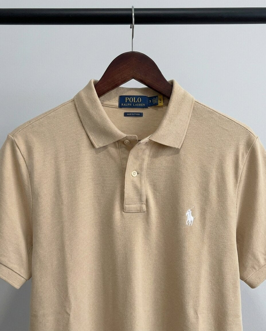 Ralph Lauren Classic Pique Polo, Beige