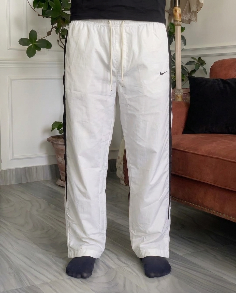 Nike Track Pants, Parachute Fabric , White