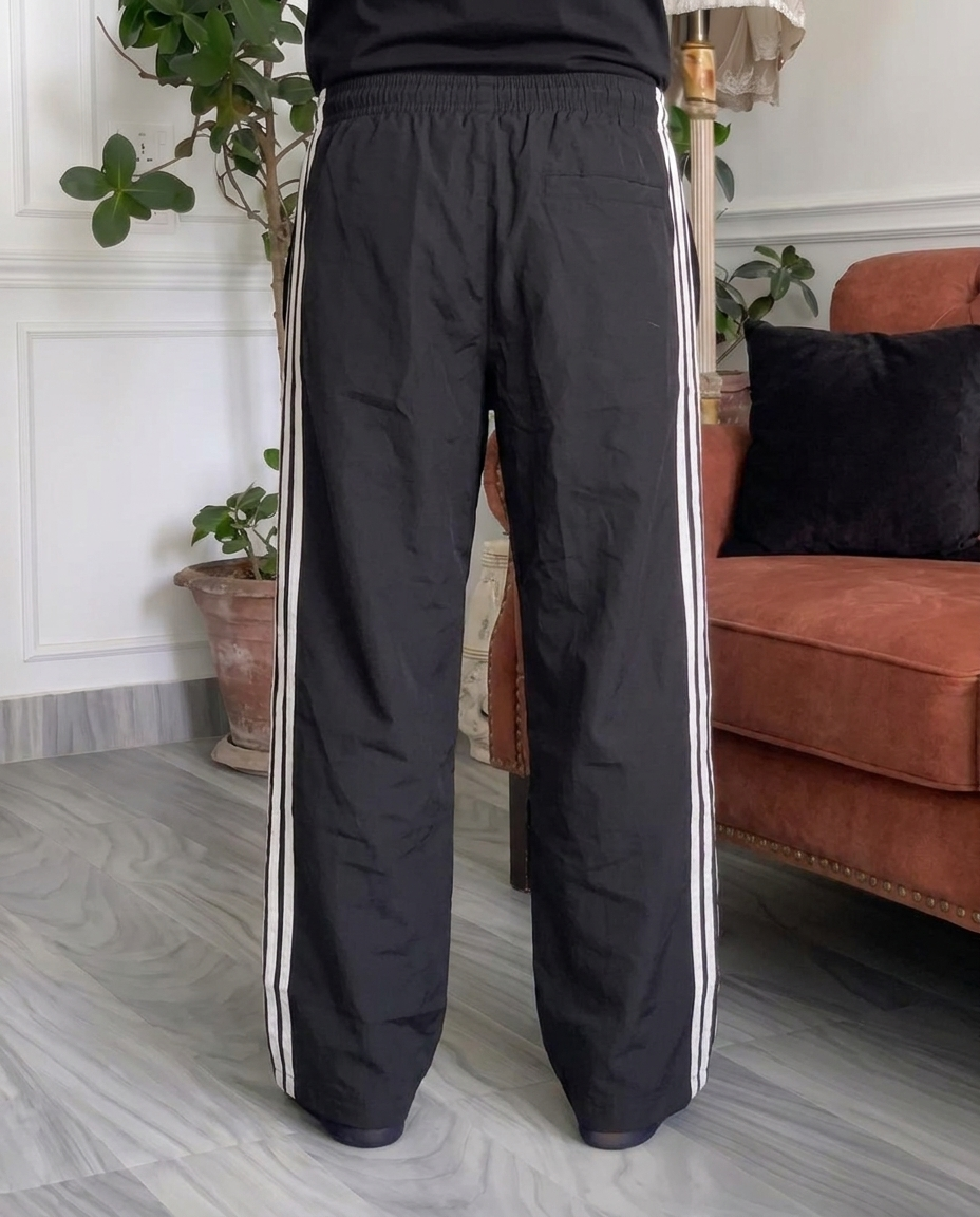 Adidas Track Pants, Parachute Fabric , Black