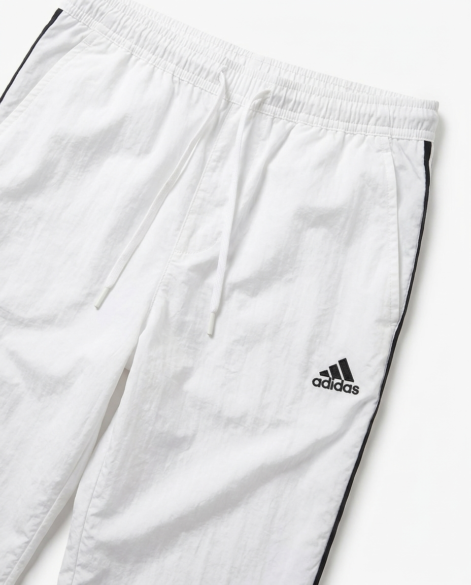 Adidas Track Pants, Parachute Fabric , White