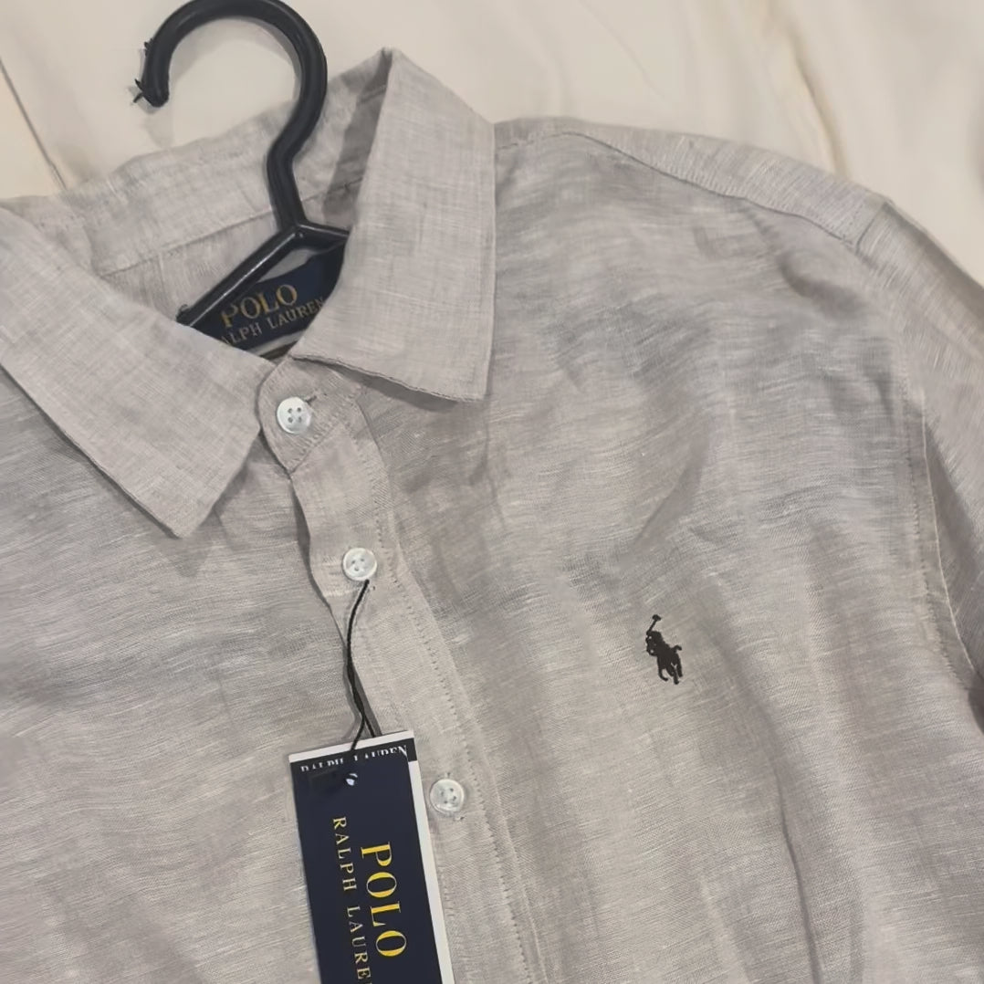 Ralph Lauren 100% French Linen Shirt, Beige