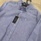 Ralph Lauren 100% French Linen Shirt, Sky